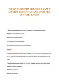 NR283 PATHOPHYSIOLOGY EXAM 2&NewLine;MASTER QUESTIONS AND ANSWERS&period;&NewLine;JUST RELEASED