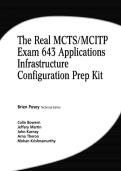 The Real MCTS&sol;MCITP Exam 70-643 Prep Kit&colon; Independent Complete Self-Paced Solutions for Windows Server 2008 Applications Infrastructure Configuration by Brien Posey