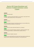 Davies SPI Exam Questions and&NewLine;Answers Verified Solutions Latest&NewLine;Update