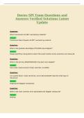 Davies SPI Exam Questions and&NewLine;Answers Verified Solutions Latest&NewLine;Update
