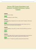 Davies SPI Exam Questions and&NewLine;Answers Verified Solutions Latest&NewLine;Update