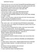 NURS 5461 Final Quiz Study Guide 2026 &vert; Adult Gerontology Nursing Exam Review