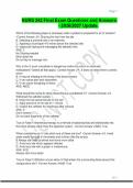 NUR 242 Exams 1&ndash;4 Bundle &ndash; Medical-Surgical Nursing Study Guide &vert; Questions & Answers &vert; 2026&sol;2027