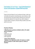 Intuit Academy Tax Level 1 Exam &ndash; Latest Verified Questions & Answers with Explanations 