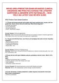 NR 603 APEA Predictor Exam 2026 &ndash; Advanced Clinical Diagnosis & Practice Across the Lifespan&comma; 360 High-Yield Questions&comma; Answers & Rationales