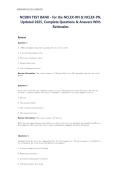 Comprehensive NCSBN Test Bank for NCLEX-RN & NCLEX-PN&colon; Complete 2025 Exam Prep with Practice Questions&comma; Correct Answers&comma; and Detailed Rationales for Nursing Students