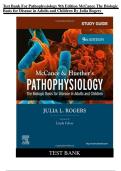 Test Bank for McCance & Huether&rsquo;s Pathophysiology&colon; The Biologic Basis for Disease in Adults and Children&comma; 9th Edition &vert; All Chapters 1&ndash;50 &vert; Practice Questions&comma; Answers & Detailed Rationales