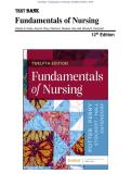 Test Bank - Fundamentals of Nursing 12th Edition &lpar;Potter&comma; 2026&rpar; Chapter 1-50&vert; All Chapters with Answers and Rationales 