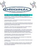 PA REAL ESTATE ANSWERS AND QUESTIONS SET A&period;pdf
