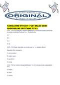 FLORIDA FIRE OFFICER 1 STUDY EXAMS GUIDE ANSWERS AND QUESTIONS SET A&period;pdf
