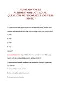 NU606 EXAM Bundle &vert; Update Questions with complete and Verified solutions&period;