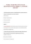NU606 &vert; NU606 PRACTICE EXAM&NewLine;QUESTIONS WITH CORRECT ANSWERS&NewLine;2026&sol;2027