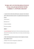 NU606 EXAM Bundle &vert; Update Questions with complete and Verified solutions&period;