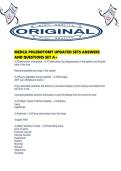 MEDCA PHLEBOTOMY UPDATED SETS ANSWERS AND QUESTIONS SET A&period;pdf