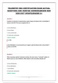 TELEMETRY EKG CERTIFICATION EXAM &vert;ACTUAL QUESTIONS AND VERIFIED ANSWERS&vert;BRAND NEW 2026-2027 UPDATE&vert;GRADED A&plus;