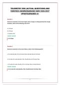 TELEMETRY EKG &vert;ACTUAL QUESTIONS AND VERIFIED ANSWERS&vert;BRAND NEW 2026-2027 UPDATE&vert;GRADED A&plus;