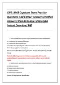CIPS L4M8 Capstone Exam Practice &NewLine;Questions And Correct Answers &lpar;Verified &NewLine;Answers&rpar; Plus Rationales 2026 Q&A &NewLine;Instant Download Pdf 