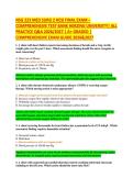 NSG 223 MED SURG 2 HESI FINAL EXAM &ndash; COMPREHENSIVE TEST BANK HERZING UNIVERSITY&vert; ALL PRACTICE Q&A 2026&sol;2027 &vert; A&plus; GRADED &vert; COMPREHENSIVE EXAM GUIDE 2026&2027This comprehensive study guide is designed to support your preparation for the NSG 223 Med Surg 2 H