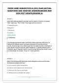 TEXES CORE SUBJECTS EC-6 &lpar;291&rpar; ELAR &vert;ACTUAL QUESTIONS AND VERIFIED ANSWERS&vert;BRAND NEW 2026-2027 UPDATE&vert;GRADED A&plus;