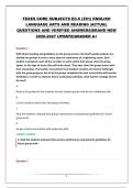 TEXES CORE SUBJECTS EC-6 &lpar;291&rpar; ENGLISH LANGUAGE ARTS AND READING &vert;ACTUAL QUESTIONS AND VERIFIED ANSWERS&vert;BRAND NEW 2026-2027 UPDATE&vert;GRADED A&plus;