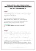 TEXES CORE EC-6 &lpar;291&rpar; SCIENCE &vert;ACTUAL QUESTIONS AND VERIFIED ANSWERS&vert;BRAND NEW 2026-2027 UPDATE&vert;GRADED A&plus;
