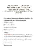 NSG 526 EXAM PACKAGE DEAL 100&percnt; VERIFIED 2026&sol;2027