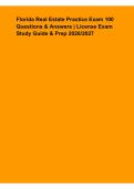 Florida Real Estate Practice Exam 100 Questions & Answers &ndash; License Exam Study Guide & Prep