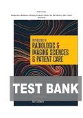 TEST BANK Introduction to Radiologic & Imaging Sciences & Patient Care&comma; 8th Edition by Adler&comma; Carlton and Stewart