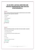 IIA CIA PART 2 &vert;ACTUAL QUESTIONS AND VERIFIED ANSWERS&vert;BRAND NEW 2026-2027 UPDATE&vert;GRADED A&plus;