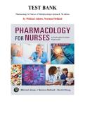 Test Bank for Pharmacology for Nurses&colon; A Pathophysiologic Approach&comma; 7th edition by Michael Adams&comma; Norman Holland&comma; Chapter 1-50 &vert; All Chapters