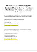 NR 601 FINAL EXAM 2026&sol;2027 &vert; 150 Real Questions & Correct Answers &vert; Test Bank &vert; Chamberlain NR601 &vert; Pass Guaranteed - A&plus; Graded