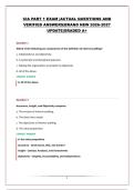 CIA PART 1 EXAM &vert;ACTUAL QUESTIONS AND VERIFIED ANSWERS&vert;BRAND NEW 2026-2027 UPDATE&vert;GRADED A&plus;