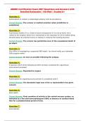 ABMDI Certification Exam 2027 Questions and Answers with&NewLine;Detailed Rationales &vert; Verified &vert; Graded A&plus;