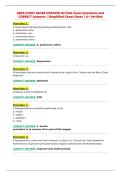 ABSA STUDY GUIDE UPDATED ACTUAL Exam Questions and&NewLine;CORRECT Answers &vert; Simplified Cheat Sheet &vert; A&plus; Verified
