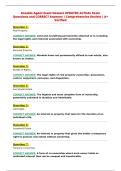 Aceable Agent Exam Newest UPDATED ACTUAL Exam&NewLine;Questions and CORRECT Answers &vert; Comprehensive Review &vert; A&plus;&NewLine;Verified