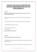 CPA EXAM -AUD &vert;ACTUAL QUESTIONS AND VERIFIED ANSWERS&vert;BRAND NEW 2026-2027 UPDATE&vert;GRADED A&plus;