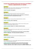 Aceable Agent UPDATED ACTUAL Exam Questions and CORRECT&NewLine;Answers &vert; Updated Review &vert; A&plus; Verified