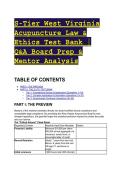 S-Tier West Virginia Acupuncture Law & Ethics Test Bank &vert; Q&A Board Prep & Mentor Analysis &lpar;2026&sol;2027&rpar;