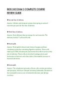 BIOS 242 EXAM 3 COMPLETE COURSE&NewLine;REVIEW GUIDE&NewLine;