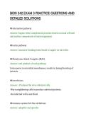 BIOS 242 EXAM 3 PRACTICE QUESTIONS AND&NewLine;DETAILED SOLUTIONS&NewLine;