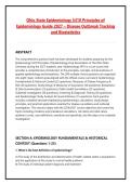 Ohio State Epidemiology 5410 Principles of &NewLine;Epidemiology Guide 2027 &ndash; Disease Outbreak Tracking &NewLine;and Biostatistics 
