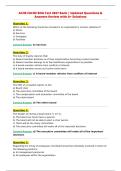 ACHE FACHE BOG Test 2027 Bank &vert; Updated Questions &&NewLine;Answers Review with A&plus; Solutions