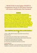 NR548 EXAM 1&vert;Latest Updates 2026&vert;2027&vert;A &NewLine;Comprehensive Review Of 300 Practice Questions &NewLine;with Answers and Rationales &vert;Pass Guaranteed 