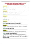 ACLS Final Test 2027 Questions and Answers &vert; Practice&NewLine;Questions and Verified Answers &vert; Graded A&plus;