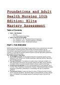 2026&sol;2027 S-Tier Foundations and Adult Health Nursing 10th Edition Test Bank &vert; Elite NCJMM Scenarios & Rationales  
