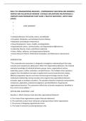 WGU C715 ORGANIZATIONAL BEHAVIOR &ndash; COMPREHENSIVE QUESTIONS AND ANSWERS &vert; &NewLine;VERIFIED AND WELLDETAILED ANSWERS &vert; DETAILED EXPLANATIONS AND RATIONALES &vert; &NewLine;COMPLETE EXAM PREPARATION STUDY GUIDE &vert; PRACTICE QUESTIONS &vert; LATEST EXAM &NewLine;UPDATE 