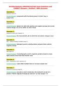 ACS Biochemistry UPDATED ACTUAL Exam Questions and&NewLine;CORRECT Answers &vert; Verified &vert; 100&percnt; Accurate
