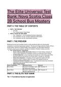 2026&sol;2027 S-Tier Nova Scotia Class 2B School Bus Mastery Test Bank &vert; Elite Q&A &plus; NSC Standard 13 & Air Brakes