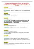 ADVANCED PATHOPHYSIOLOGY EXAM 1 UPDATED ACTUAL&NewLine;Exam Questions and CORRECT Answers &vert; Answer Key Pack &vert; A&plus;&NewLine;Verified&NewLine;