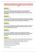 ADVANCED PATHOPHYSIOLOGY EXAM 2 STUDY GUIDE UPDATED&NewLine;ACTUAL Exam Questions and CORRECT Answers &vert; Practice Test&NewLine;&vert; A&plus;